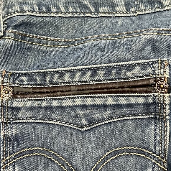 Vintage Levis 514 Slim Straight Jeans W34 L30 Denim Blue - Picture 6 of 12